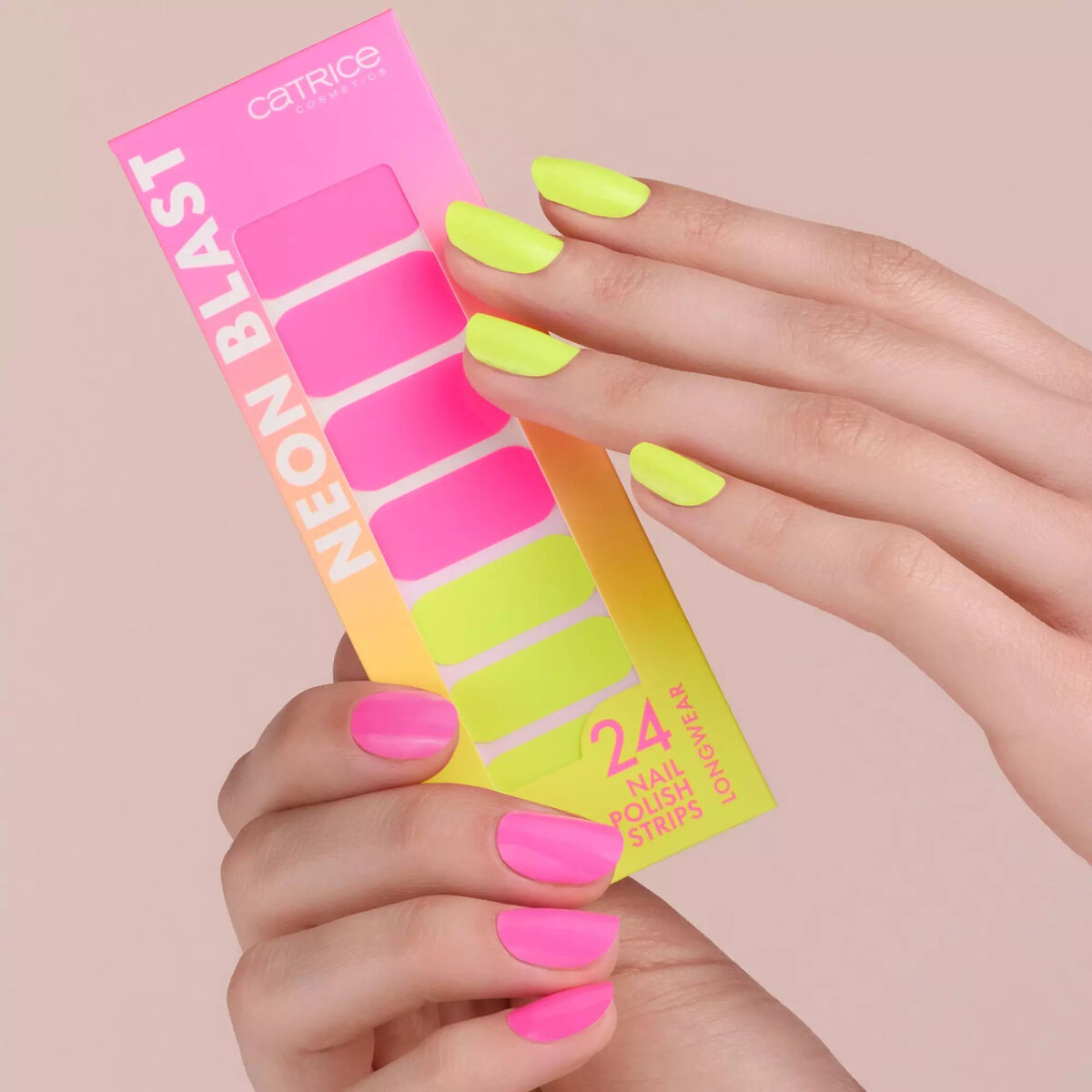 Autocollants pour ongle Catrice Neon Blast 24 Pièces