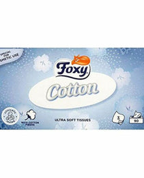 Mouchoirs en Papier Facial Cotton Foxy (90 Unités)