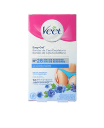 Bandes Épilatoire Corporelles Veet Bandas De Cera Peau sensible (16 Unités)