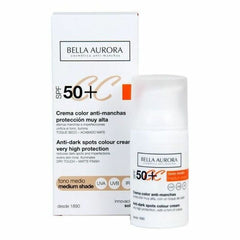 Correction antitaches brunes CC Cream Bella Aurora 2526112 Demi teinte 30 ml