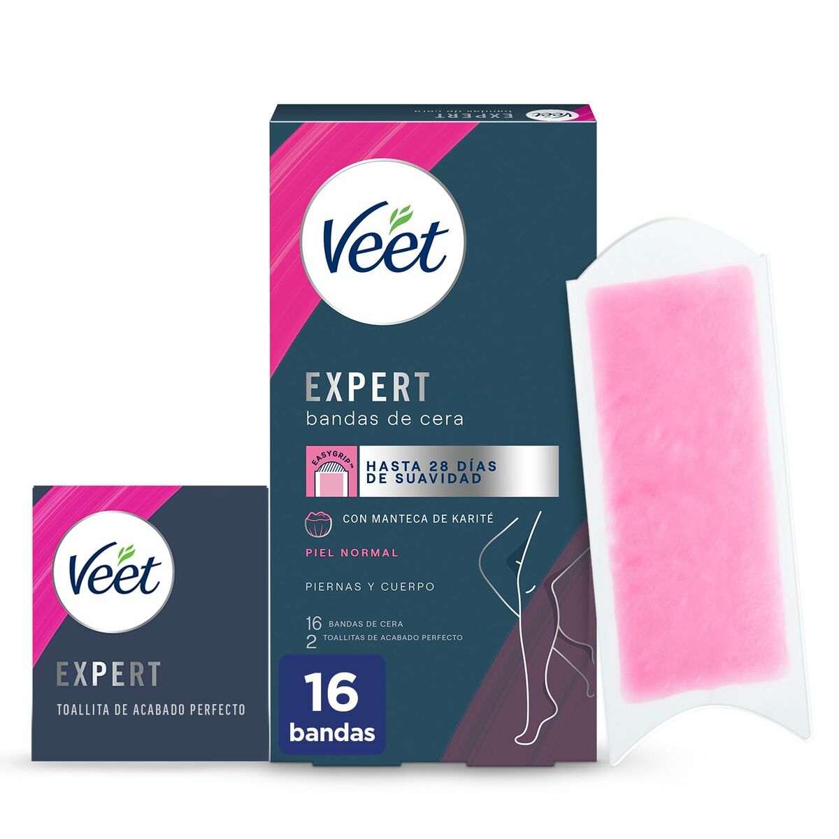 Bandes Épilatoire Corporelles Veet Expert (16 Unités)