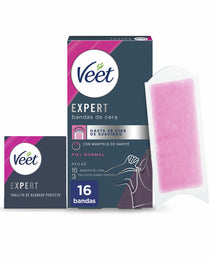 Bandes Épilatoire Corporelles Veet Expert Aisselles (16 Unités)