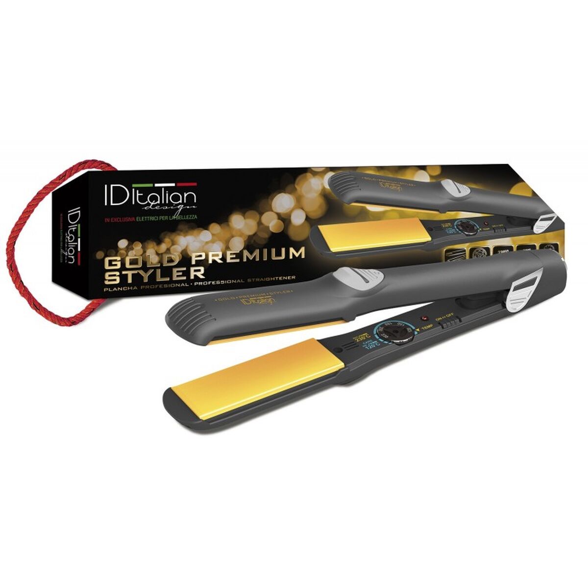 Fer à Lisser en Céramique Postquam Premium Styler Doré