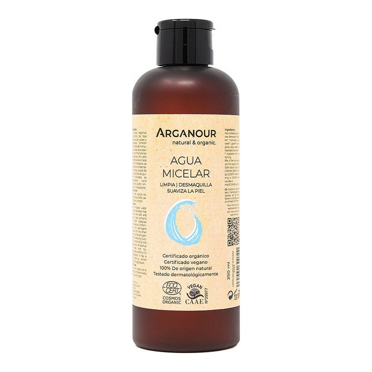 Eau micellaire démaquillante Arganour (250 ml)