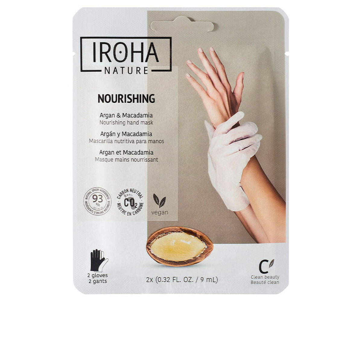 Gant pour le soin des mains Iroha Argan Macadamia Macadamia Argan (1 Unités)