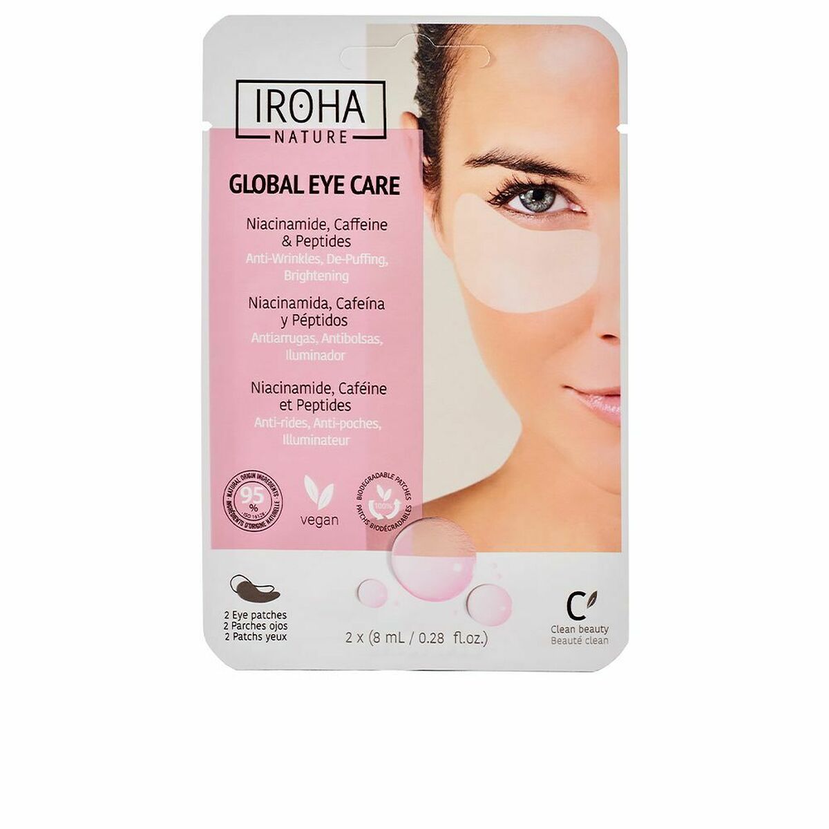 Masque contour des yeux Iroha Global Eye Care 2 Unités