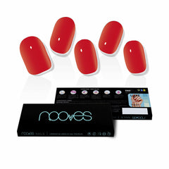 Faux ongles Nooves Crimson red Gel Autocollants Rouge