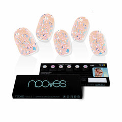 Faux ongles Nooves Peach Galettes Gel Autocollants métallique